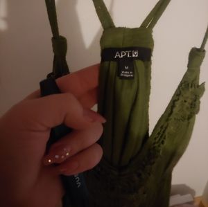 Forest green short dress